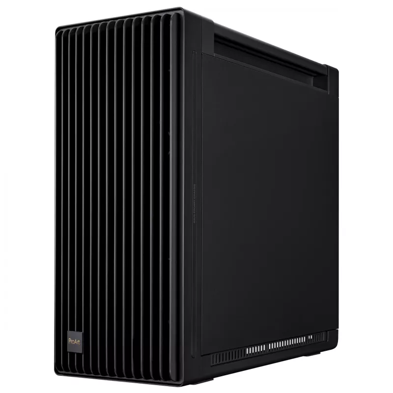 PC Case ASUS ProArt PA602 Midi Tower Black — ATX/EATX support, tempered glass, 2x200mm front fans, 360mm top radiator, GPU up to 450mm