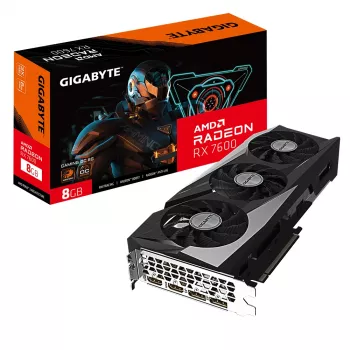Graphics card GIGABYTE GAMING Radeon RX 7600 8 GB GDDR6, PCIe 4.0, 128-bit, WINDFORCE 3X