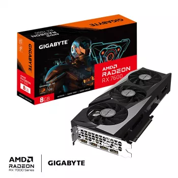 Graphics card GIGABYTE GAMING Radeon RX 7600 8 GB GDDR6, PCIe 4.0, 128-bit, WINDFORCE 3X