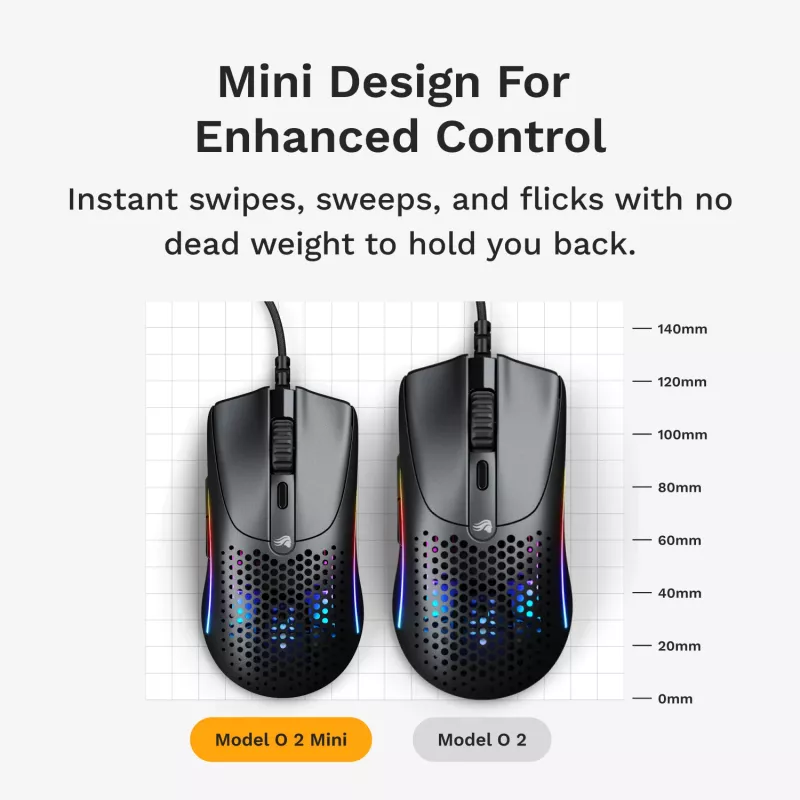 Gaming mouse Glorious Gaming Model O 2 Mini Gaming Mouse RGB Black
