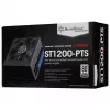 Power supply SILVERSTONE ST1200-PTS 1200 W 80 PLUS Platinum, 20+4 pin ATX, 120 mm fan, Black