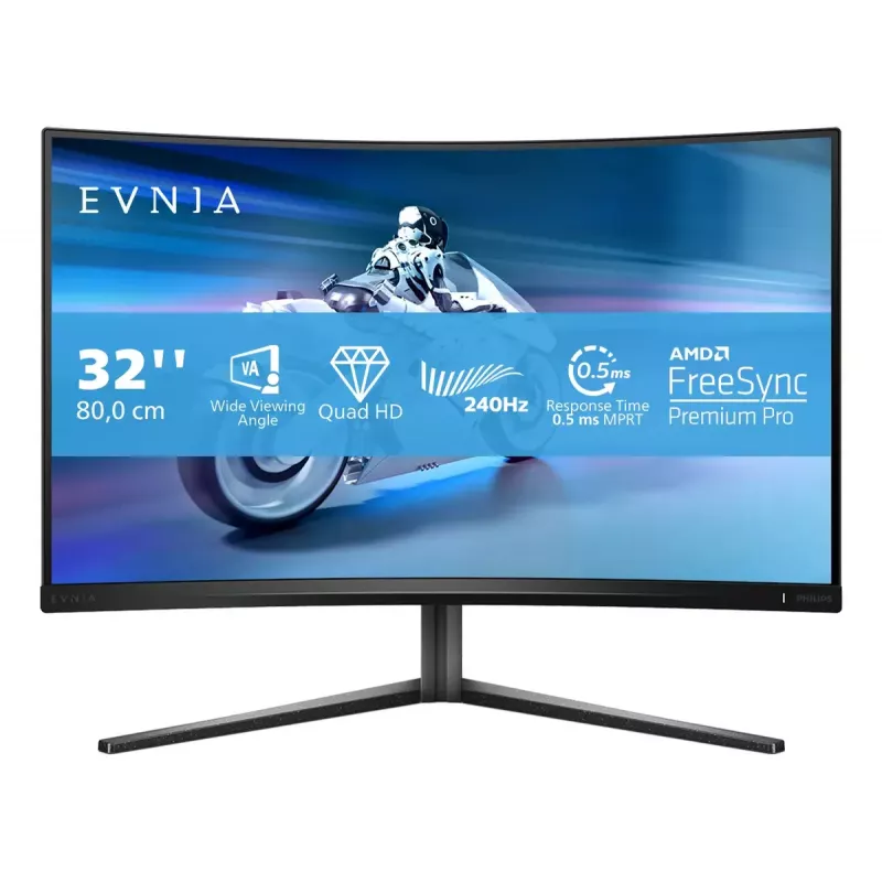 Philips Evnia 5000 32M2C5500W/00 computer monitor 80 cm (31.5 inch) 2560 x 1440 pixels Quad HD LCD Black