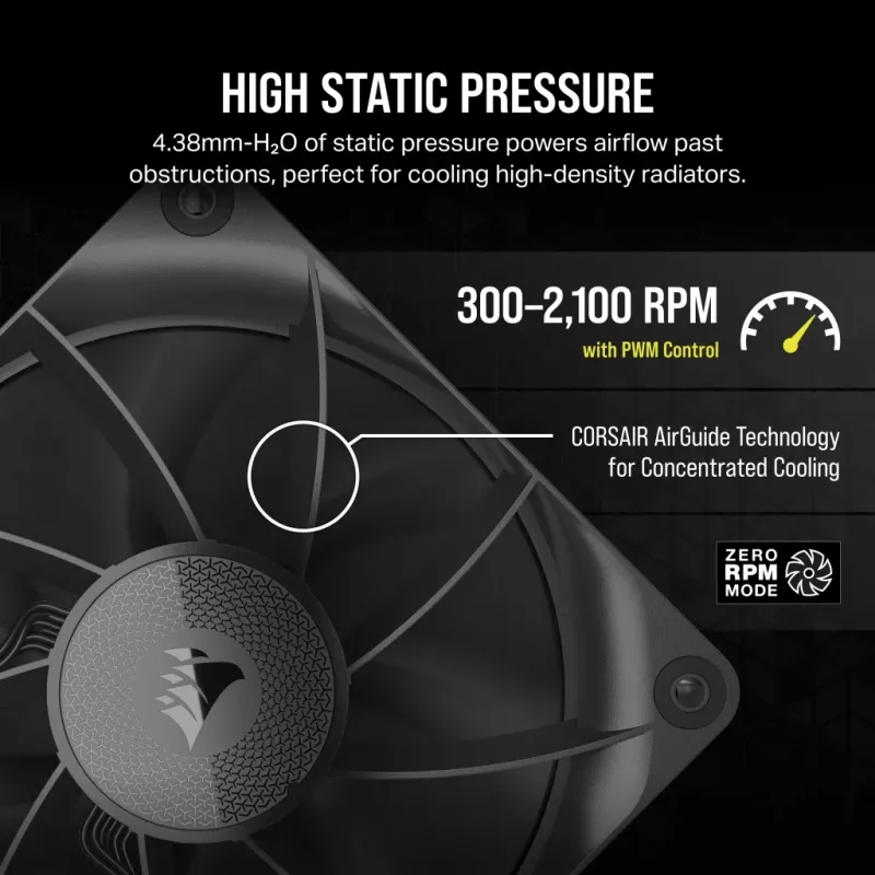 CORSAIR Rx Series Icue Link Rx120 120mmfan Triple Fan Kit