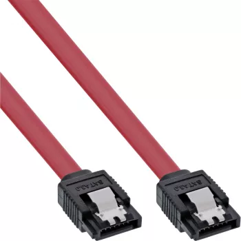 InLine SATA 6Gb/s Cable with latches 0.5m