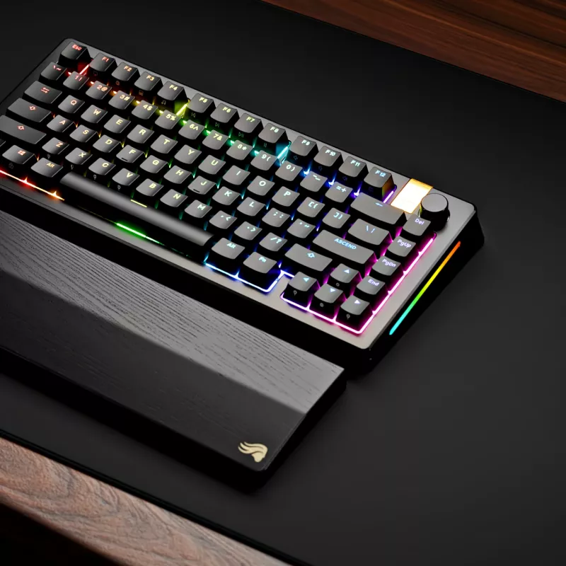 Mechanical Gaming Keyboard GLORIOUS GMMK 3 PRO HE 75% Wireless RF + Bluetooth, RGB, US QWERTY, Black