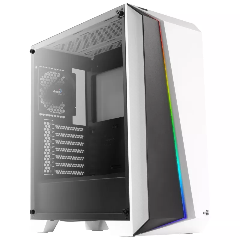 PC Case Aerocool Cylon Pro Tempered Glass Midi Tower White