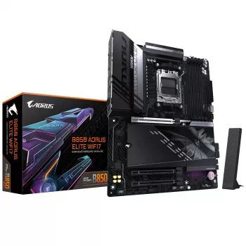 Motherboard GIGABYTE B850 AORUS ELITE WIFI7 — AMD B850, Socket AM5, ATX, DDR5, 4x DIMM, 256GB, Wi‑Fi 7, 2.5Gb LAN