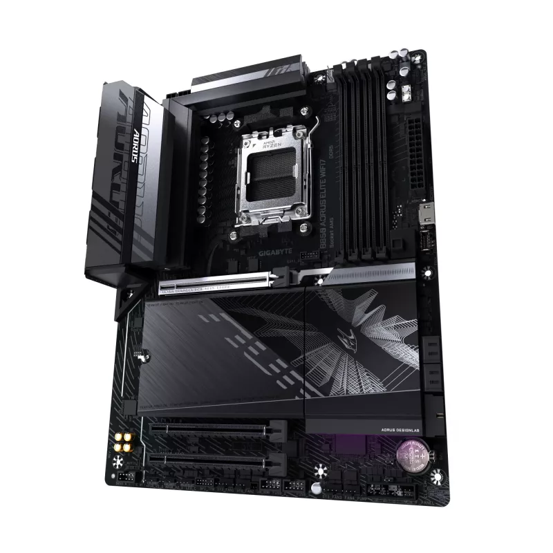 Motherboard GIGABYTE B850 AORUS ELITE WIFI7 — AMD B850, Socket AM5, ATX, DDR5, 4x DIMM, 256GB, Wi‑Fi 7, 2.5Gb LAN