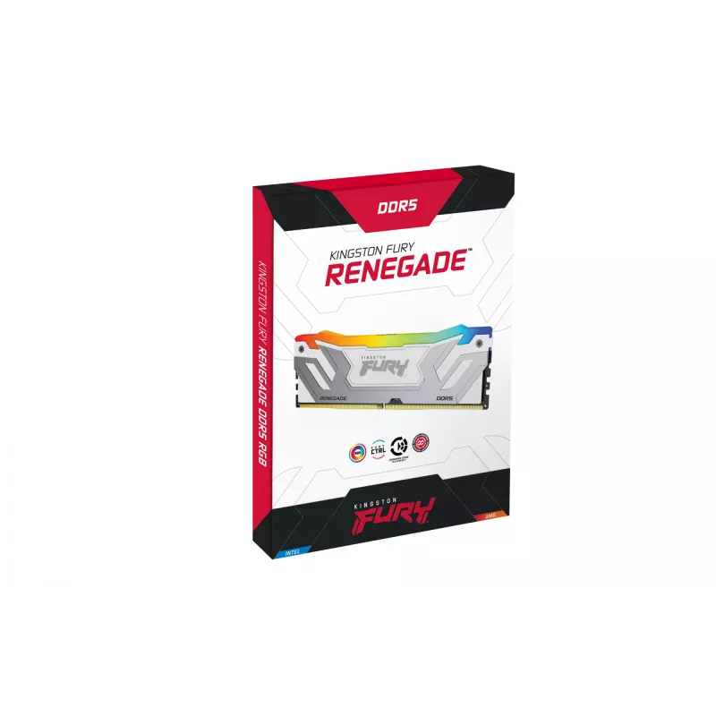 Kingston Technology FURY 48GB 8400MT/s DDR5 CL40 CUDIMM (Kit of 2) Renegade RGB White XMP