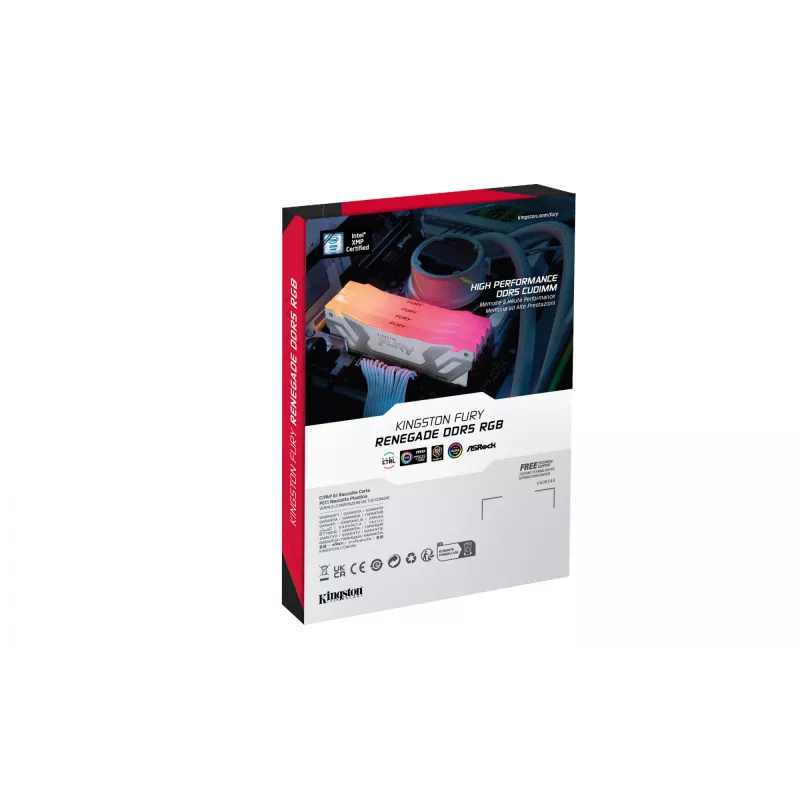 Kingston Technology FURY 48GB 8400MT/s DDR5 CL40 CUDIMM (Kit of 2) Renegade RGB White XMP