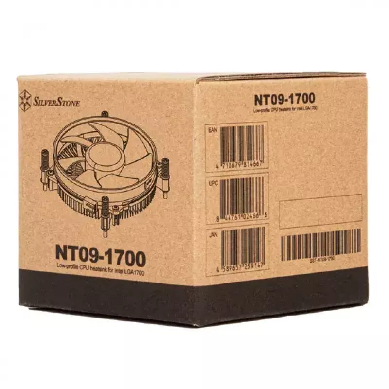 Air cooler Silverstone NT09-1700 9.2 cm Black