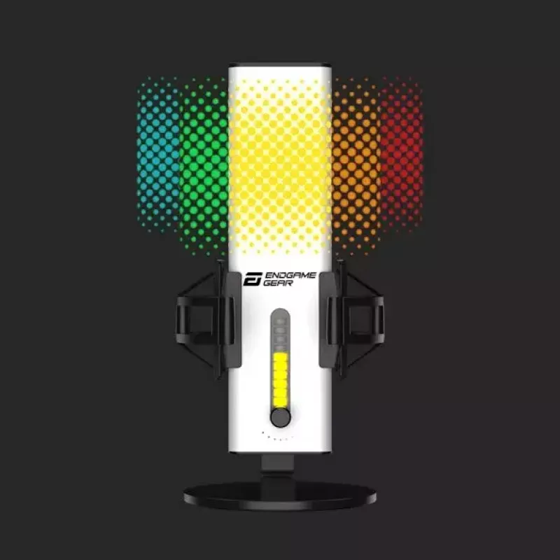 PC microphone Endgame Gear XSTRM — wired USB, sensitivity -36 dB, 20–20000 Hz, touch controls, 2 m cable, black/white