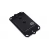 Water block + Backplate Aquatuning GmbH 13058 Acetal Copper Black 63mm 73mm 21mm