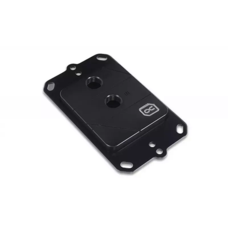 Water block + Backplate Aquatuning GmbH 13058 Acetal Copper Black 63mm 73mm 21mm