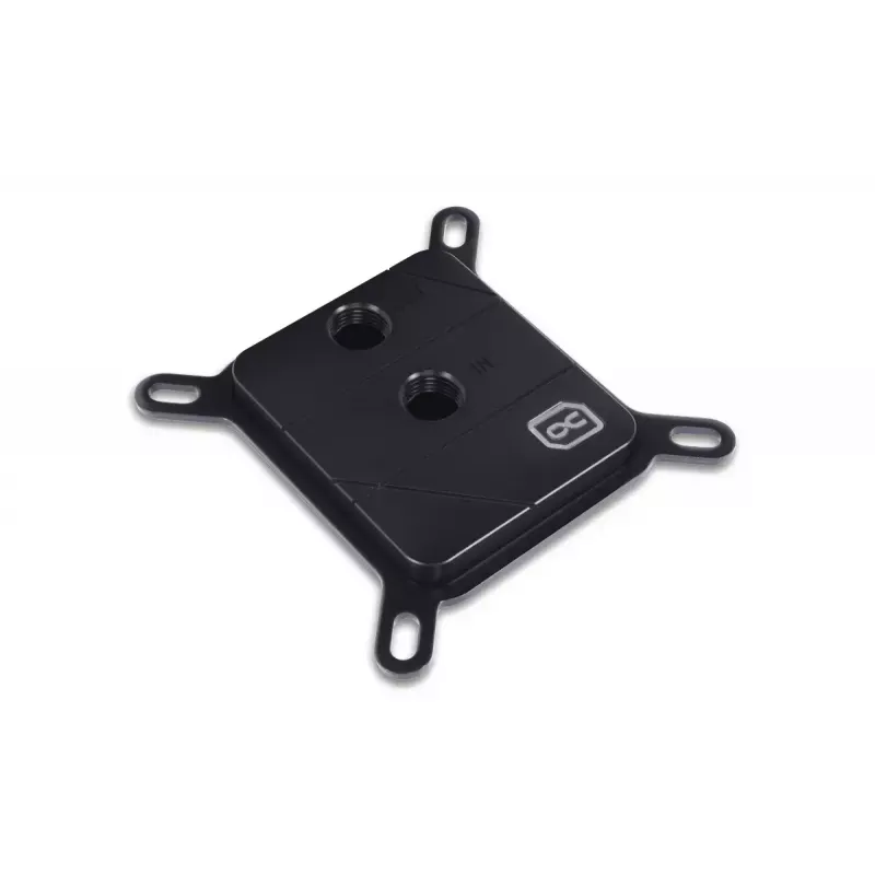 Water block + Backplate Aquatuning GmbH 13058 Acetal Copper Black 63mm 73mm 21mm