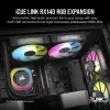 Fan Corsair iCUE LINK RX140 RGB 14 cm Black 300-1700 RPM Magnetic Bearing