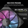 Fan Corsair iCUE LINK RX140 RGB 14 cm Black 300-1700 RPM Magnetic Bearing