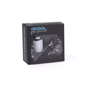Hose connector Alphacool 17568 White 1/4 inch thread 20 mm depth