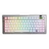 Mechanical Keyboard GLORIOUS GMMK 3 PRO 75% Prebuilt Wireless, USB + RF + Bluetooth, QWERTY, Silver