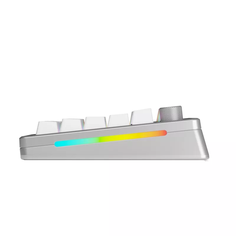 Mechanical Keyboard GLORIOUS GMMK 3 PRO 75% Prebuilt Wireless, USB + RF + Bluetooth, QWERTY, Silver