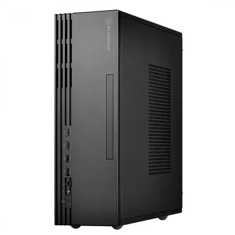 SilverStone MILO 11 SST-ML11B Slim Micro-ATX Desktop PC Case