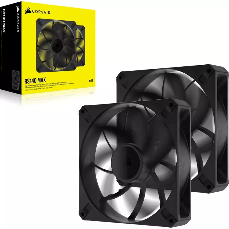 Fan Corsair RS140 MAX Computer case Fan 14 cm Black 2 pc(s)