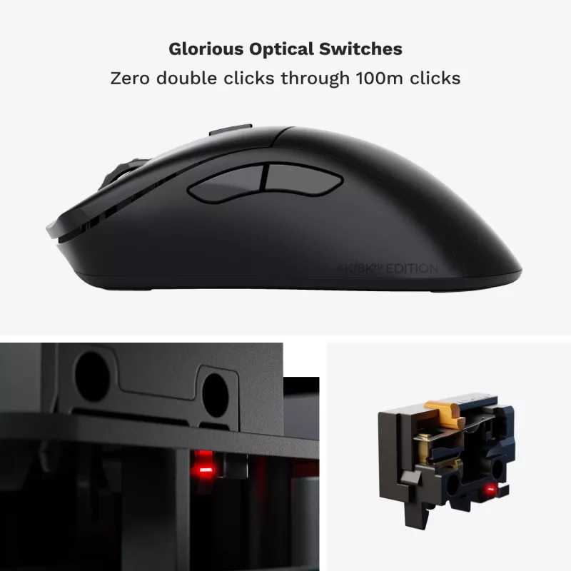 Glorious Gaming Glorious Model D 2 PRO Wireless - 1K Polling - Black