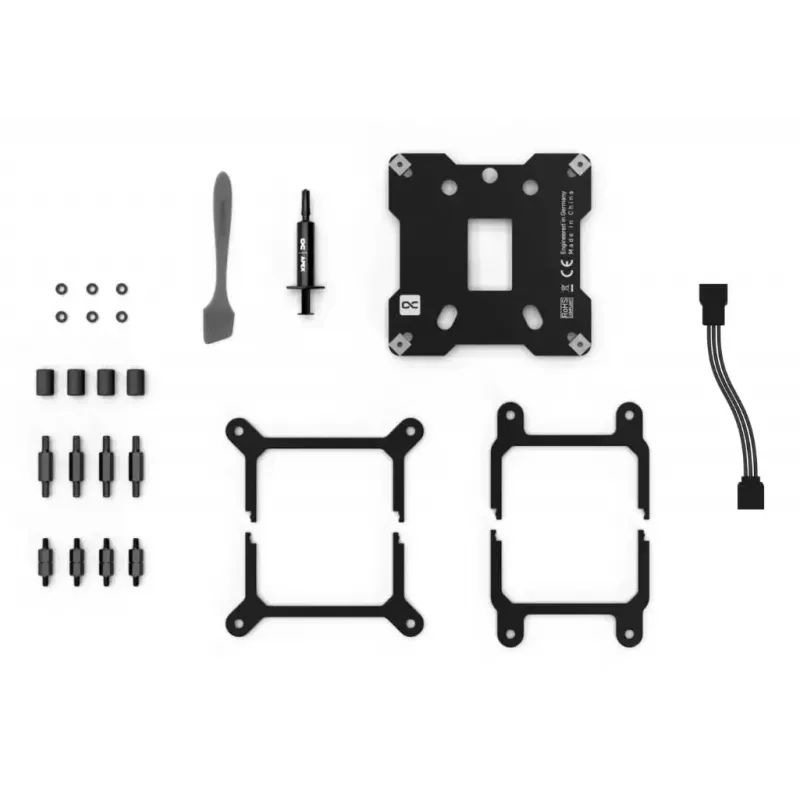 Water block Alphacool Core 1 LT Aurora Acrylic Copper Nickel Black Transparent