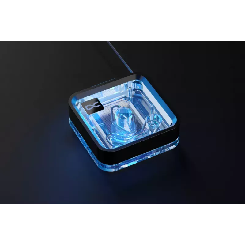 Water block Alphacool Core 1 LT Aurora Acrylic Copper Nickel Black Transparent