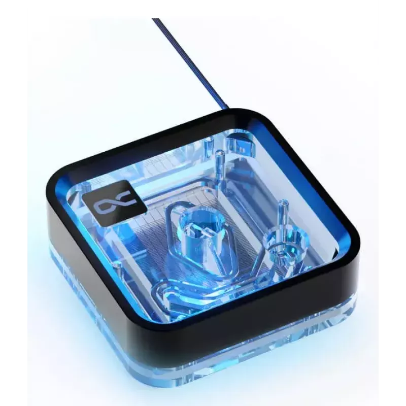 Water block Alphacool Core 1 LT Aurora Acrylic Copper Nickel Black Transparent