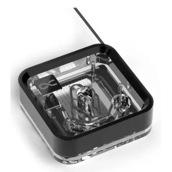 Water block Alphacool Core 1 LT Aurora Acrylic Copper Nickel Black Transparent