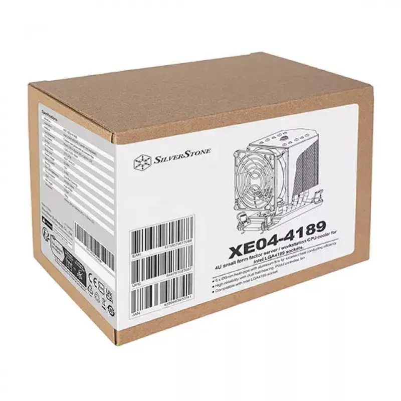Air cooler Silverstone SST-XE04-4189B 9.2 cm Black 1500-5000 RPM