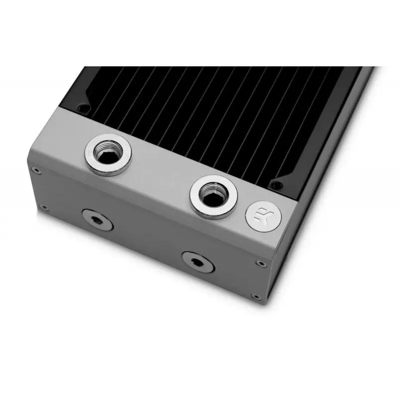 Radiator EK Water Blocks Brass Copper Stainless Steel Black 130x300x44mm