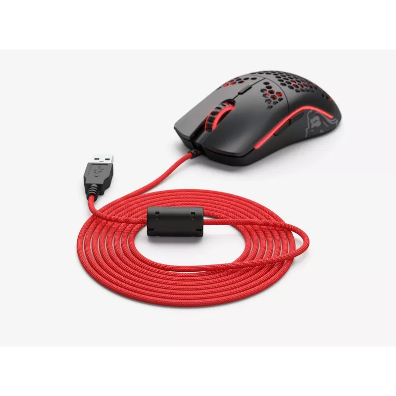 Mouse cable GLORIOUS G-ASC-RED red 2 m braided replacement