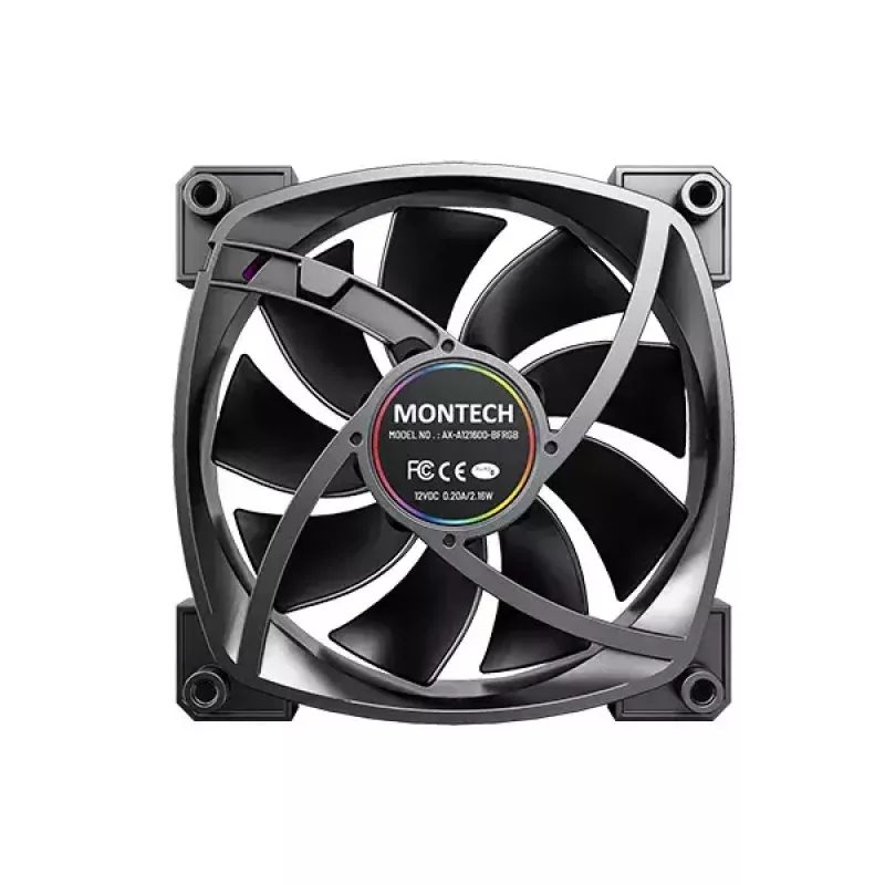 Fan module Montech AX120 PWM 120mm 12V Black 3-pin 4-pin