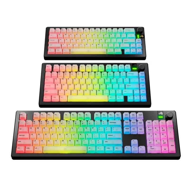 Keycaps GLORIOUS Polychroma V2 RGB US layout — replacement set for mechanical keyboards