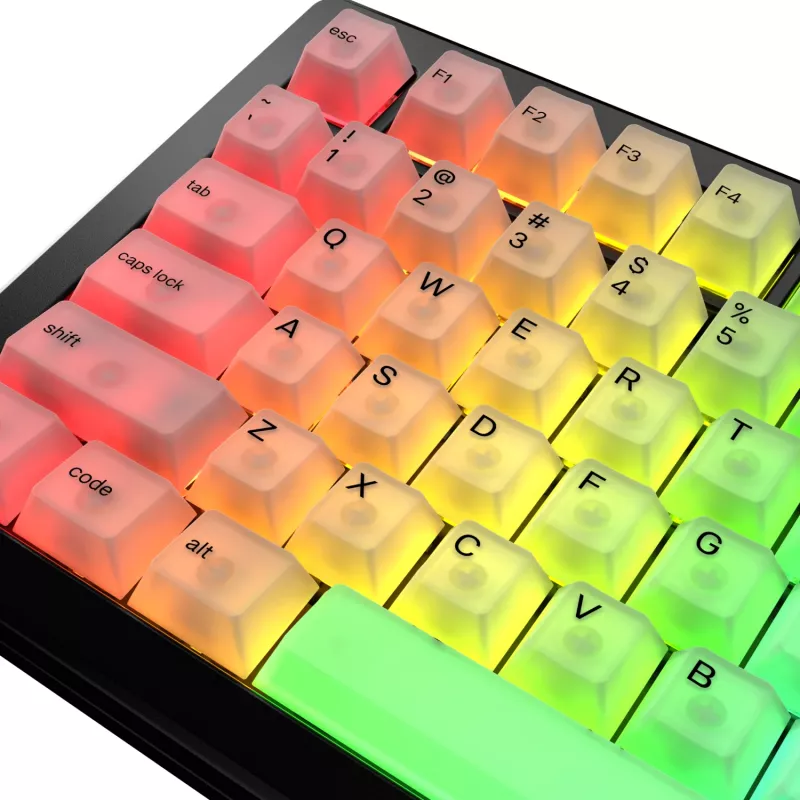 Keycaps GLORIOUS Polychroma V2 RGB US layout — replacement set for mechanical keyboards