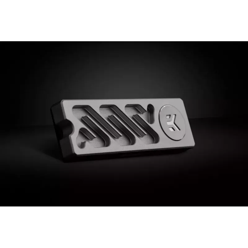 Heatsink EK Water Blocks Quantum Convection M.2 NVMe Aluminium Silver 24mm 75mm 11.3mm