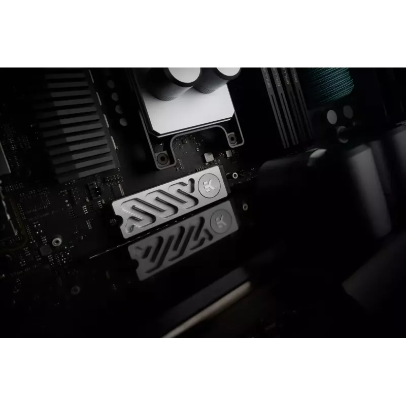 Heatsink EK Water Blocks Quantum Convection M.2 NVMe Aluminium Silver 24mm 75mm 11.3mm