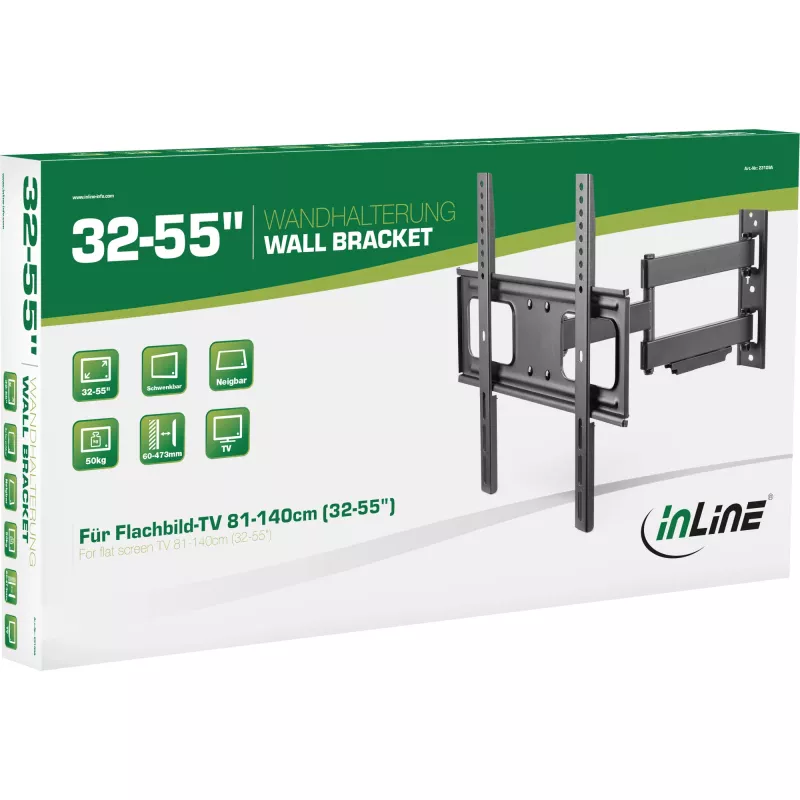 InLine Wall Bracket for Display 81-140cm 32-55 inch max. 50kg