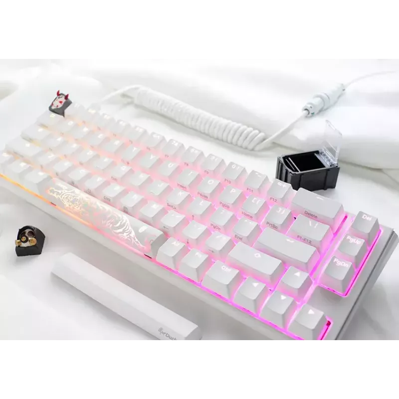 Ducky One 3 Classic Pure White SF Keyboard Gaming USB Mechanical 67 Keys RGB