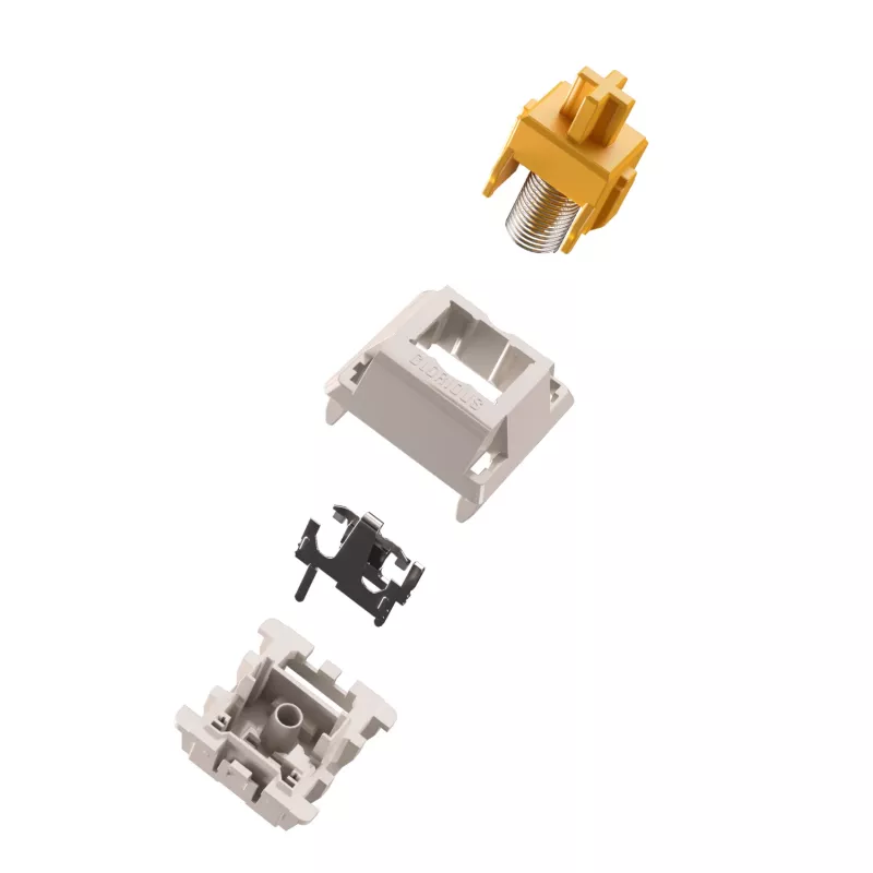 Mechanical Keyboard Switches GLORIOUS Glorious Panda Tactile – 36 pieces, polycarbonate, translucent yellow