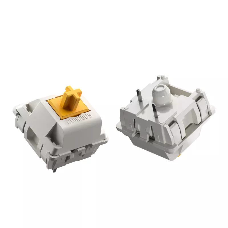 Mechanical Keyboard Switches GLORIOUS Glorious Panda Tactile – 36 pieces, polycarbonate, translucent yellow