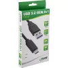 InLine USB 3.2 Gen.1x2 Cable, USB-C male / USB-A male, black, 2m
