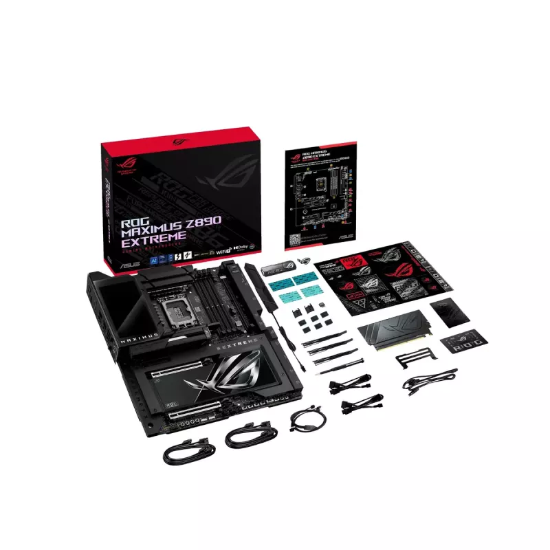 Motherboard ASUS ROG MAXIMUS Z890 EXTREME — Intel Z890, LGA 1851, Extended ATX, DDR5, 4 DIMM, Wi‑Fi 7, 10Gb Ethernet