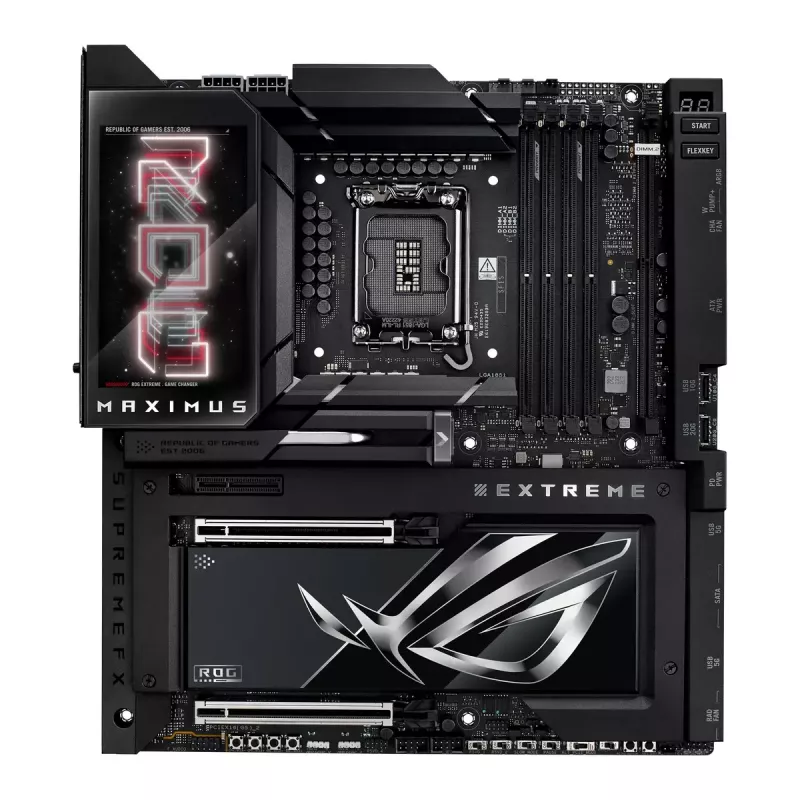 Motherboard ASUS ROG MAXIMUS Z890 EXTREME — Intel Z890, LGA 1851, Extended ATX, DDR5, 4 DIMM, Wi‑Fi 7, 10Gb Ethernet