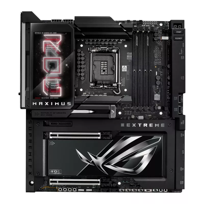 Motherboard ASUS ROG MAXIMUS Z890 EXTREME — Intel Z890, LGA 1851, Extended ATX, DDR5, 4 DIMM, Wi‑Fi 7, 10Gb Ethernet