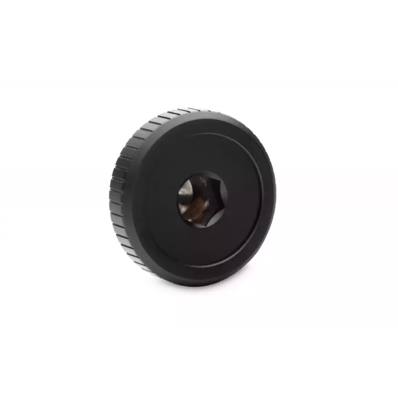 Plug EKWB EK-Quantum Torque Plug — Brass, Black/Silver, Ø 23 mm, Height 5.5 mm