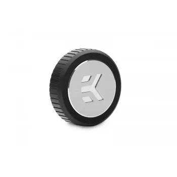 Plug EKWB EK-Quantum Torque Plug — Brass, Black/Silver, Ø 23 mm, Height 5.5 mm
