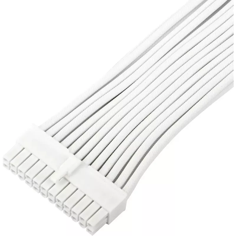 Power supply extension cable SILVERSTONE 24-pin ATX SST-PP07E-MBW-V2 30 cm White